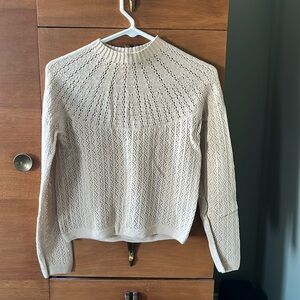 Ines de la Fressange x Uniqlo beige knit sweater